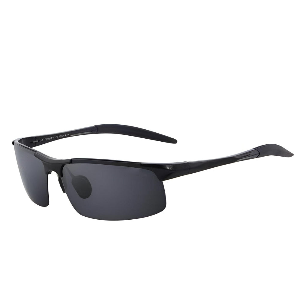 Men's Polarized Black Aviation Sunglasses