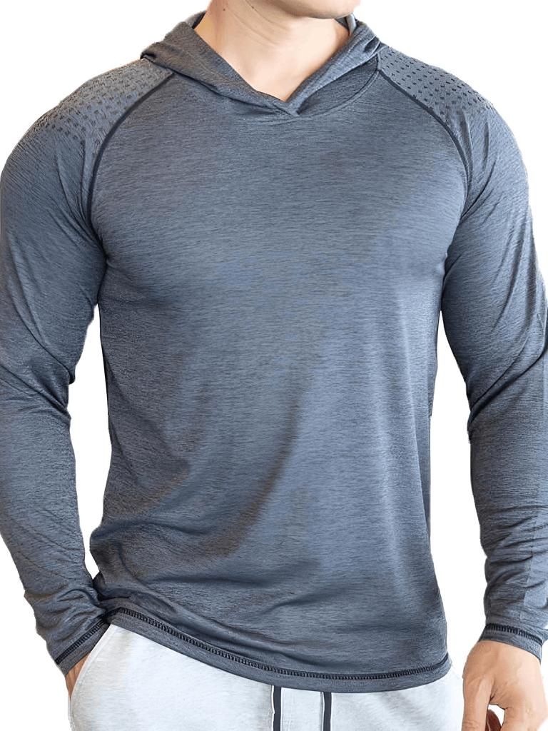 Stay dry and stylish with this Men's Grey Quick Dry Hooded Shirt. Shop Drestiny for up to 50% off, plus enjoy free shipping and tax covered!