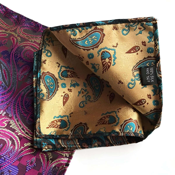 Men's Silk Pocket Square Handkerchief 