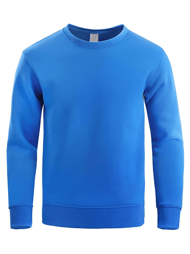 Men's Solid Blue Sweatshirts