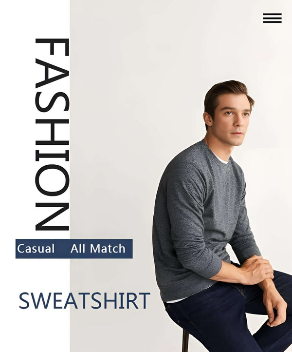 Men's Solid Color Sweatshirts