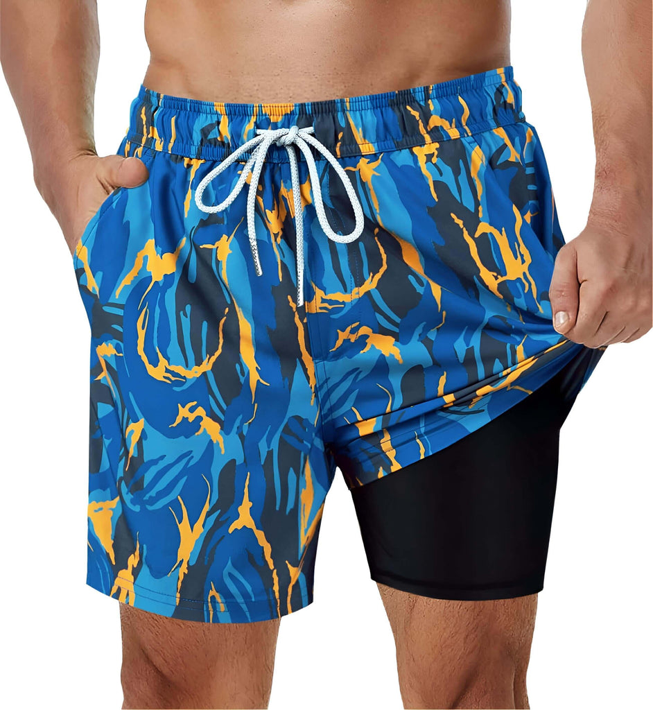Dive into savings with up to 50% off on Men's Swimming Trunks with Compression Liner at Drestiny. Free shipping and tax covered!