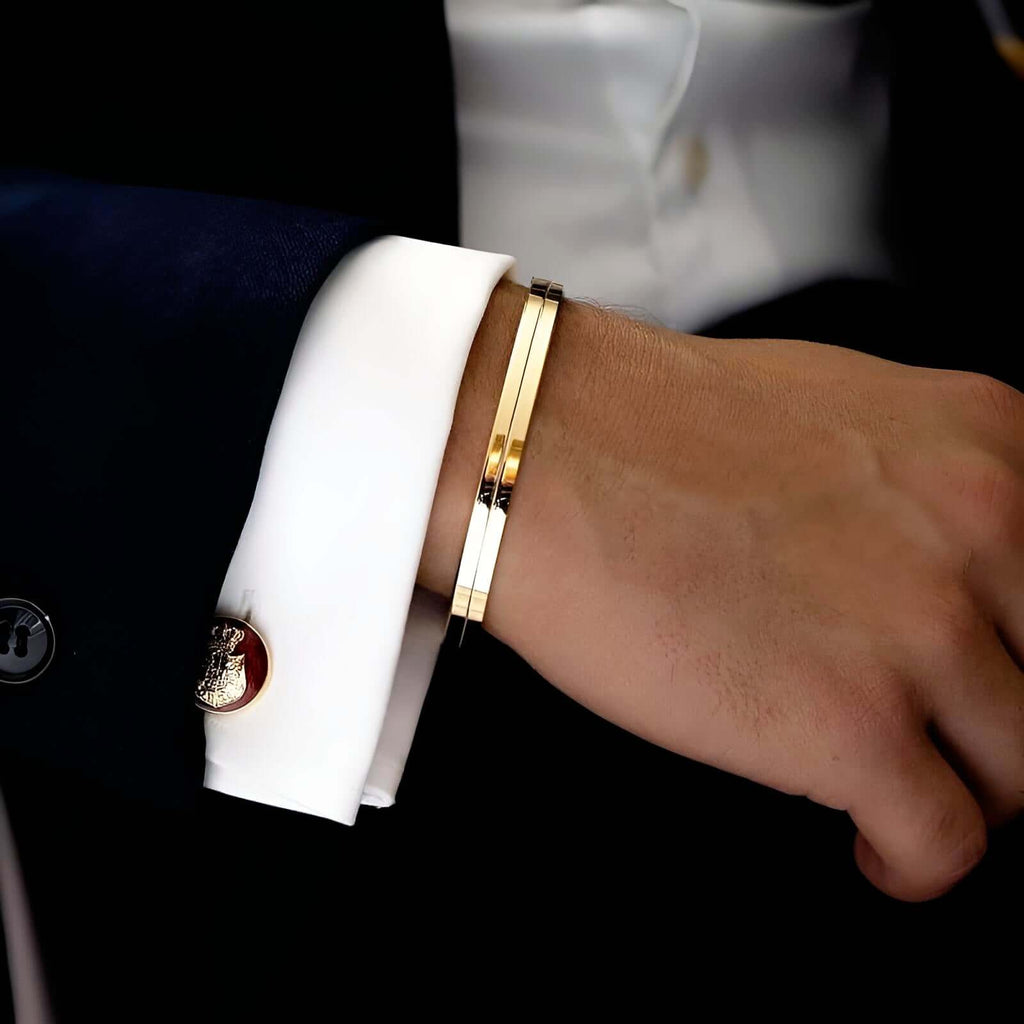 Men's Thin Gold Bracelet