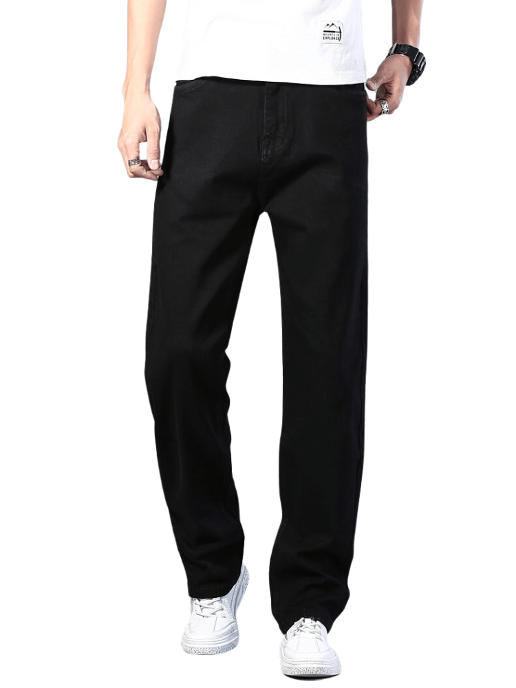 Men's Thin Straight-Leg Loose Jeans Classic Style