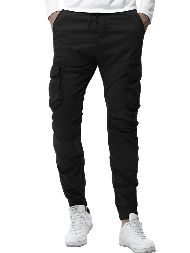 Stylish men's black cargo pants on sale at Drestiny. Enjoy free shipping and tax covered. Save up to 50% off!