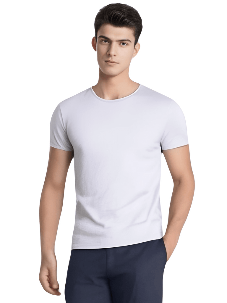 Get stylish men's V-Neck & O-Neck white cotton T-shirts at Drestiny. Enjoy free shipping and let us cover the tax! Seen on FOX/NBC/CBS. Save up to 50% now!