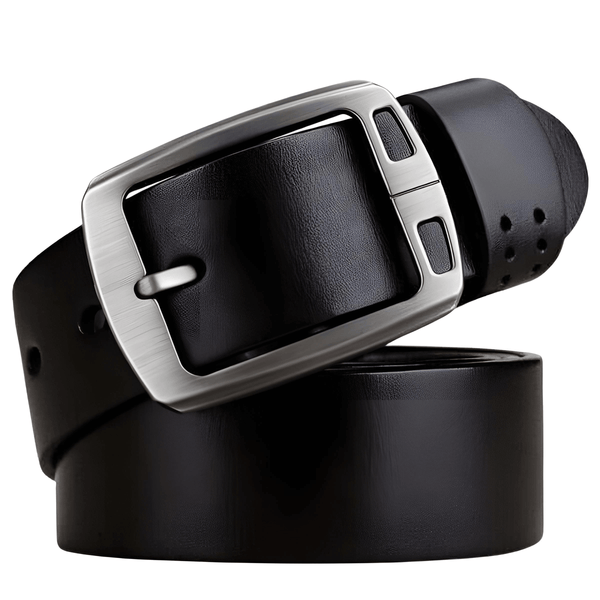 Men's Black Genuine Leather Belt