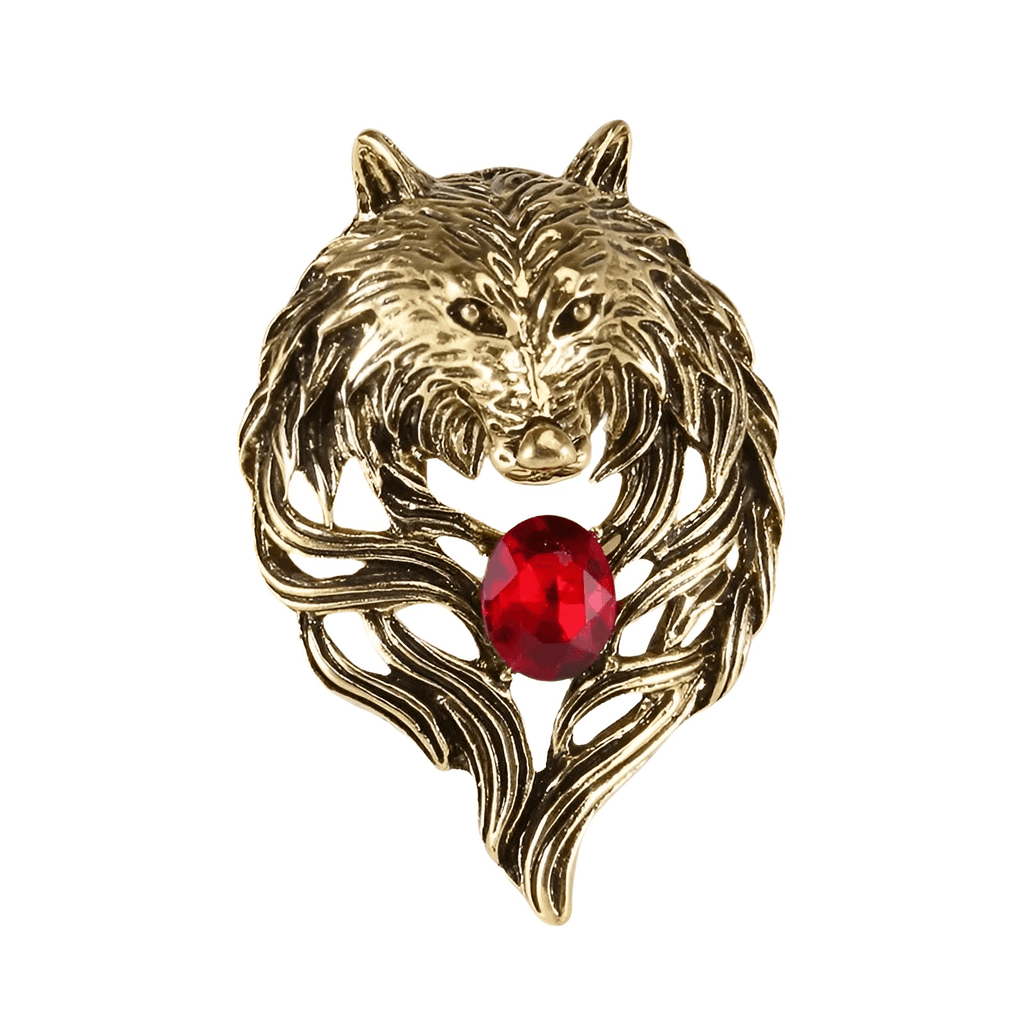 Men's vintage wolf pin with rhinestones. Shop Drestiny for free shipping and tax covered. Save up to 50% off.