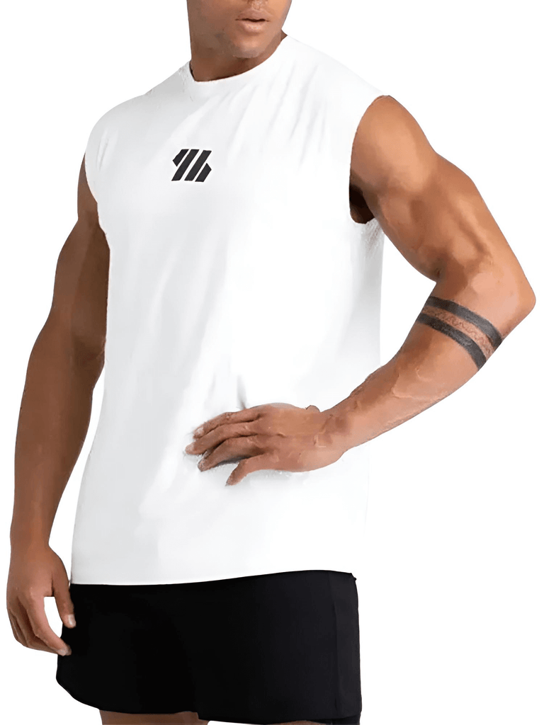 Looking for a trendy and comfortable sleeveless white sports tank top? Look no further! Shop at Drestiny today to enjoy up to 50% off, free shipping, and we'll take care of the tax for you!