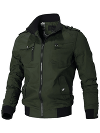 Thumbnail for Men's Windbreaker Bomber Jacket -, Coats & Jackets , Drestiny , 4XL, Army Green, Australia, Beige, Black, Bomber Jackets, Coats, Dark Red, FR, Jackets, L, M, Navy, New Zealand, S, United Kingdom, United States, XL, XXL, XXXL , Drestiny , www.shopdrestiny.com