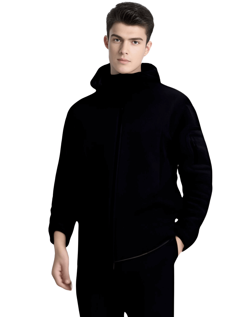 Stay warm this winter with the Men's Black Fleece Jacket! Shop at Drestiny and enjoy free shipping. We'll even cover the tax! Seen on FOX, NBC, CBS. Save up to 50% for a limited time!