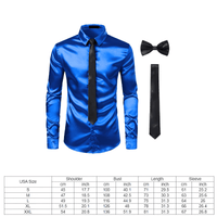 Thumbnail for Men's 3Pcs Silk Dress Shirt + Ties -, Dress Shirts , Drestiny , Australia, Canada, Dress Shirts, FR, L, Long Sleeves, M, New Zealand, S, Sets, United Kingdom, United States, XL, XXL , Drestiny , www.shopdrestiny.com