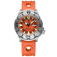 Thumbnail for Men's 42.2MM M-onster Watch 200M Waterproof NH36 Day Function Sapphire Glass Automatic Movement Steel Bezel