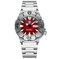 Thumbnail for Men's 42.2MM M-onster Watch 200M Waterproof NH36 Day Function Sapphire Glass Automatic Movement Steel Bezel