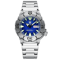 Thumbnail for Men's 42.2MM M-onster Watch 200M Waterproof NH36 Day Function Sapphire Glass Automatic Movement Steel Bezel