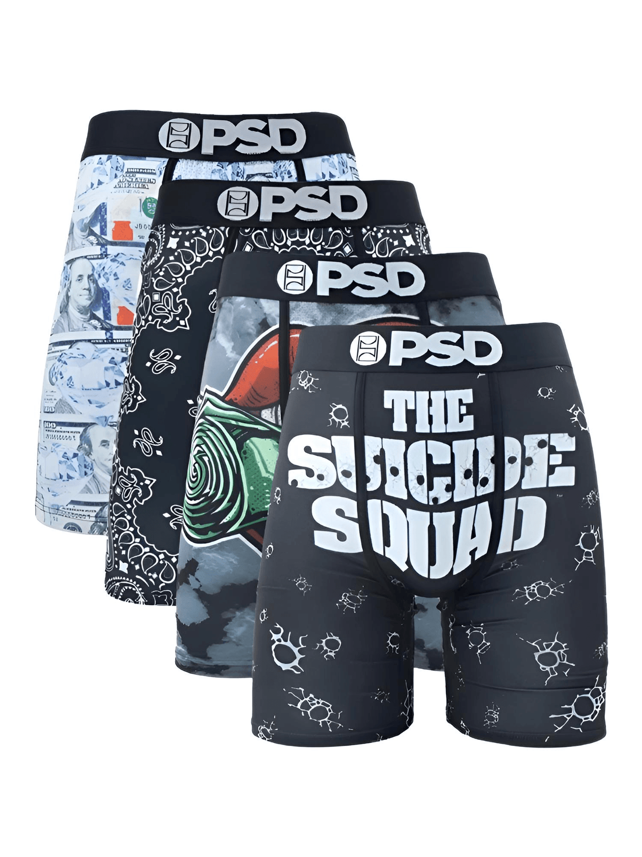 Men's 4Pcs Sexy Boxer Briefs Fashion Print Underwear Male Printed Summer Man Boxer Shorts Trunks, Drestiny, United States, USA, Australia, United Kingdom, UK, S, M, L, XL, XXL, 2XL, Black, Red, Green, Blue, men's boxer briefs 4 pack, 4 pack boxer briefs men's, boxer briefs men multipack 4, mens boxer briefs 4 pack sale, best boxer briefs for men 4 pack, shopdrestiny.com