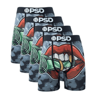 Thumbnail for Men's 4Pcs Sexy Boxer Briefs Fashion Print Underwear Male Printed Summer Man Boxer Shorts Trunks, Drestiny, United States, USA, Australia, United Kingdom, UK, S, M, L, XL, XXL, 2XL, Black, Red, Green, Blue, men's boxer briefs 4 pack, 4 pack boxer briefs men's, boxer briefs men multipack 4, mens boxer briefs 4 pack sale, best boxer briefs for men 4 pack, shopdrestiny.com