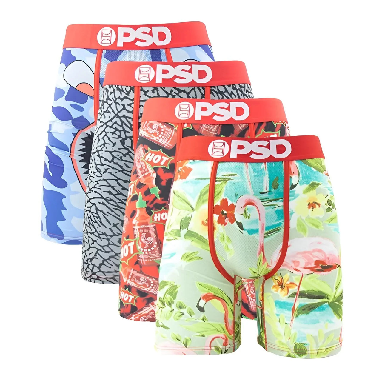 Men's 4Pcs Sexy Boxer Briefs Fashion Print Underwear Male Printed Summer Man Boxer Shorts Trunks, Drestiny, United States, USA, Australia, United Kingdom, UK, S, M, L, XL, XXL, 2XL, Black, Red, Green, Blue, men's boxer briefs 4 pack, 4 pack boxer briefs men's, boxer briefs men multipack 4, mens boxer briefs 4 pack sale, best boxer briefs for men 4 pack, shopdrestiny.com