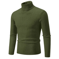 Thumbnail for Men's Turtleneck Sweaters Solid Color Slim Fit Fashionable Pullover Mens Winter Outdoor Tops -, Turtlenecks , Drestiny , 4XL, 5XL, Army Green, Australia, Beige, Black, Blue, Brown, Canada, Dark Blue, Dark Grey, Grey, L, Light Grey, Long Sleeves, M, Navy, New Zealand, Pink, Red, Sky Blue, Turtlenecks, United Kingdom, United States, White, Wine Red, XL, XXL, XXXL, Yellow , Drestiny , www.shopdrestiny.com