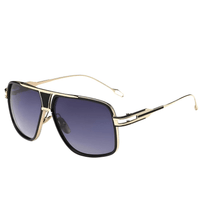 Thumbnail for Men's Big Gold Frame Sunglasses -, Sunglasses , Drestiny , Australia, Black, Blue, Brown, Canada, FR, Gender_Men, Gold, Grey, Leopard, New Zealand, Pink, Silver, Sunglasses, United Kingdom, United States , Drestiny , Purple, www.shopdrestiny.com