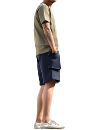 Thumbnail for Men's Big Pocket P44 Navy Cargo Jogger Shorts -, Shorts , Drestiny , Australia, Dark Blue, L, M, Navy, New Zealand, S, Shorts, United Kingdom, United States, XL, XXL, XXXL , Drestiny , www.shopdrestiny.com