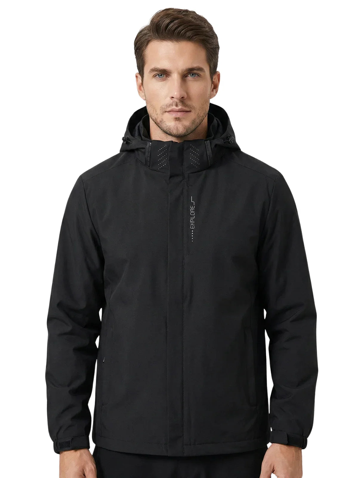 Men's Lightweight Rain Jacket With Hood Outdoor Waterproof Raincoat Streetwear Hiking Windproof Jacket Climbing Outdoor Jackets