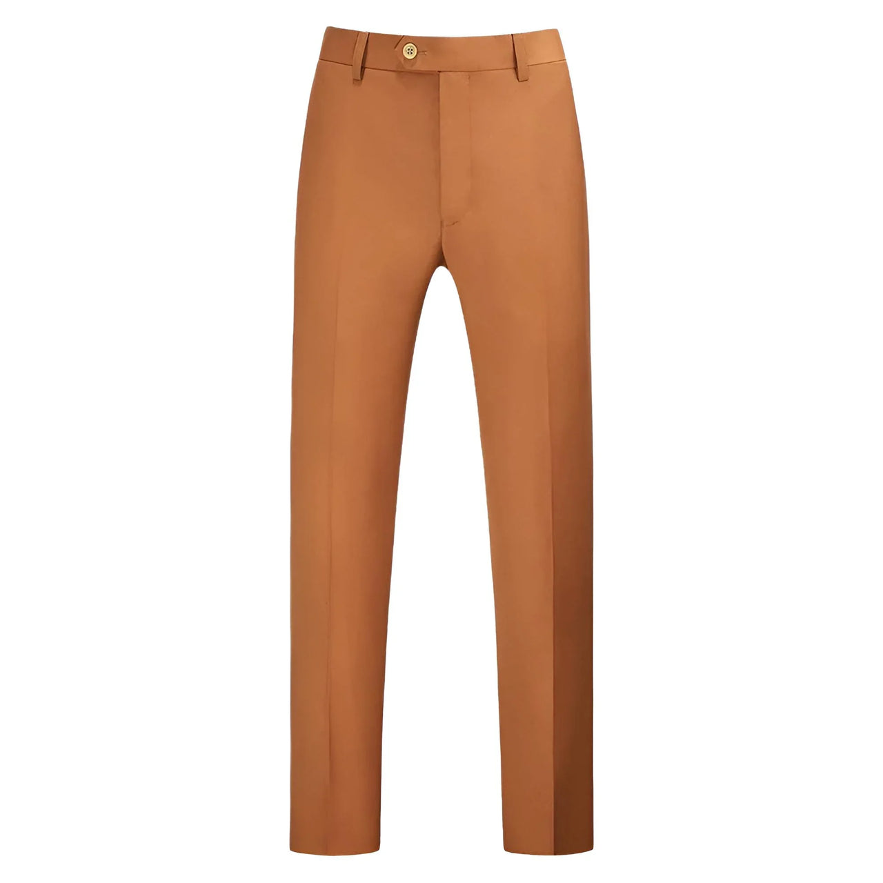 Men's tan pants on a white background