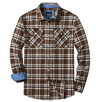 Thumbnail for Men's Button-Down Plaid Shirt Men's Long Sleeve Flannel Shirts Cotton 2 Pocket Design Shirts, Drestiny, Casual Shirts, Long Sleeves, S, M, L, XL, XXL, 3XL, 4XL, United States, USA, Canada, Australia, New Zealand, United Kingdom, UK, Blue, Black, Black and White, Red, men's flannel shirt, plaid button up shirt, men's casual button down shirt, buffalo plaid shirt, men's long sleeve plaid shirt, men's check shirt, men's flannel check shirt, men's casual shirt, lumberjack shirt, shopdrestiny.com