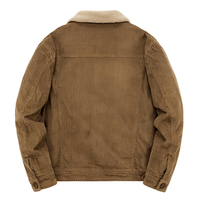 Thumbnail for Men's Corduroy Bomber Jackets Padded Warm Loose Coat Corduroy Short Jacket Man Solid Men's Casual Jacket
