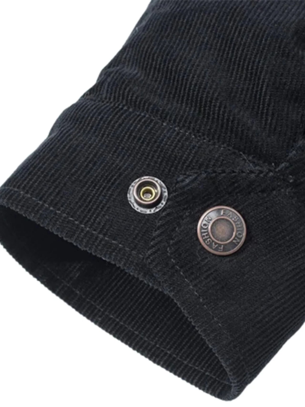 Men's Corduroy Jacket Vintage Sherpa Fleece Lined Thick Warm Winter Coats Multi-Pockets Casual Denim Jacket