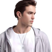 Thumbnail for Men's Dog Tag Pendant Necklace With Free Engraving! -, Necklaces , Drestiny , Australia, Black, Canada, Gender_Men, Necklaces, New Zealand, Silver, United Kingdom, United States , Drestiny , www.shopdrestiny.com