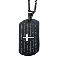 Thumbnail for Men's Dog Tag Pendant Necklace With Free Engraving! -, Necklaces , Drestiny , Australia, Black, Canada, Gender_Men, Necklaces, New Zealand, Silver, United Kingdom, United States , Drestiny , www.shopdrestiny.com