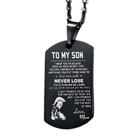 Thumbnail for Men's Dog Tag Pendant Necklace With Free Engraving! -, Necklaces , Drestiny , Australia, Black, Canada, Gender_Men, Necklaces, New Zealand, Silver, United Kingdom, United States , Drestiny , www.shopdrestiny.com
