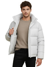 Thumbnail for Men's Down Puffer Jacket Short Coat Three-Proof Thermal Puffer Coat Top Trendy Down Jacket