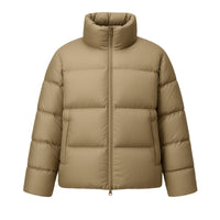 Thumbnail for Khaki puffer jacket on a white background