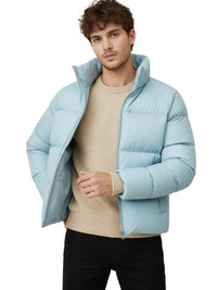 Thumbnail for Men's Down Puffer Jacket Short Coat Three-Proof Thermal Puffer Coat Top Trendy Down Jacket