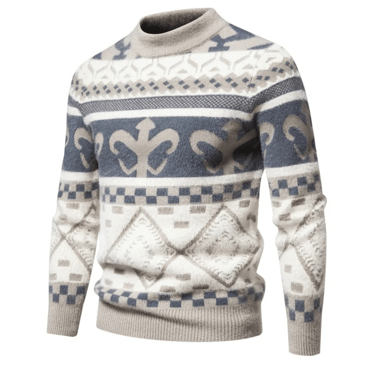 Men's Faux Mink Sweaters Soft and Comfortable Fashion Warm Knit Sweater, Drestiny, Sweaters, Fashion Sweaters, Men's Sweaters, Pullovers, Long Sleeves, S, M, L, XL, XXL, 2XL, XXXL, 3XL, Beige, Black, Khaki, Light Grey, Light Pink, United States, FR, Australia, United Kingdom, shopdrestiny.com