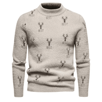 Thumbnail for Men's Faux Mink Sweaters Soft and Comfortable Fashion Warm Knit Sweater, Drestiny, Sweaters, Fashion Sweaters, Men's Sweaters, Pullovers, Long Sleeves, S, M, L, XL, XXL, 2XL, XXXL, 3XL, Beige, Black, Khaki, Light Grey, Light Pink, United States, FR, Australia, United Kingdom, shopdrestiny.com