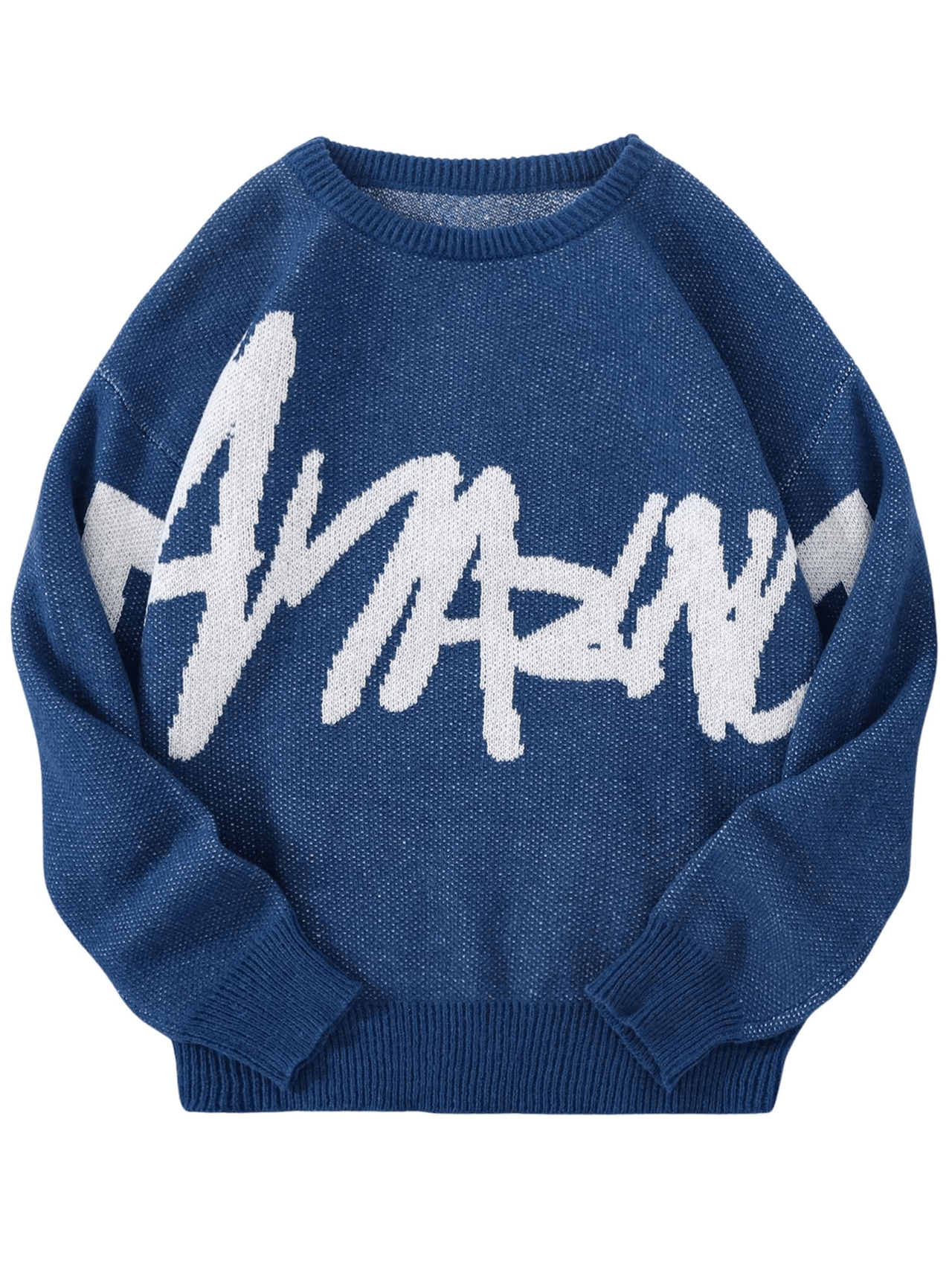 Men's Graffiti Pullover Jacquard Pattern Sweater Casual Round Neck Contrast Color Knitted Men's Pullover, Drestiny, Sweaters, Pullovers, Long Sleeves, S, M, L, XL, XXL, Khaki, Black, Dark Blue, Dark Grey, United States, USA, Canada, Australia, New Zealand, United Kingdom, UK, graffiti sweaters men, graffiti print sweater men, streetwear graffiti sweater, men's graffiti jumper, graffiti jumper men, graphic sweater men, urban graffiti sweater, shopdrestiny.com
