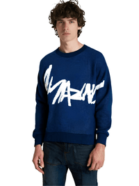 Thumbnail for Men's Graffiti Pullover Jacquard Pattern Sweater Casual Round Neck Contrast Color Knitted Men's Pullover, Drestiny, Sweaters, Pullovers, Long Sleeves, S, M, L, XL, XXL, Khaki, Black, Dark Blue, Dark Grey, United States, USA, Canada, Australia, New Zealand, United Kingdom, UK, graffiti sweaters men, graffiti print sweater men, streetwear graffiti sweater, men's graffiti jumper, graffiti jumper men, graphic sweater men, urban graffiti sweater, shopdrestiny.com