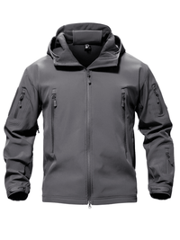 Thumbnail for Men's Winter Jacket - Water-Resistant Soft Shell Coat with Hood & Fleece Lining -, Coats , Drestiny , Australia, Black, Blue, Blue Green, Brown, Canada, Coats, Coffee, Dark Brown, Green, Grey, Jackets, Khaki, L, Light Grey, M, Navy, Royal Blue, S, Sand, United Kingdom, United States, XL, XXL , Drestiny , www.shopdrestiny.com