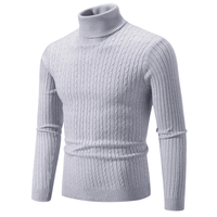 Thumbnail for Men's Turtleneck Sweaters Solid Color Slim Fit Fashionable Pullover Mens Winter Outdoor Tops -, Turtlenecks , Drestiny , 4XL, 5XL, Army Green, Australia, Beige, Black, Blue, Brown, Canada, Dark Blue, Dark Grey, Grey, L, Light Grey, Long Sleeves, M, Navy, New Zealand, Pink, Red, Sky Blue, Turtlenecks, United Kingdom, United States, White, Wine Red, XL, XXL, XXXL, Yellow , Drestiny , www.shopdrestiny.com