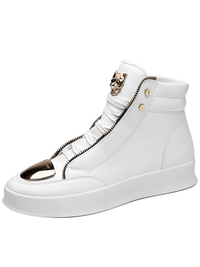 Thumbnail for Men's High Top Sneakers Trendy Gold Accents -, Sneakers , Drestiny , 10, 6.5, 7, 7.5, 8.5, 9, Australia, Black, Canada, New Zealand, Red, Sneakers, United Kingdom, United States, White , Drestiny , www.shopdrestiny.com
