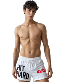 Thumbnail for Men's Hit HARD Gym Shorts -, Shorts , Drestiny , Army Green, Australia, Black, Blue, Canada, Gender_Men, Grey, L, M, Navy, New Zealand, Red, Shorts, United Kingdom, United States, White, XL, XXL, XXXL , Drestiny , www.shopdrestiny.com