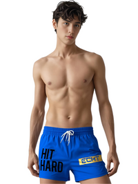 Thumbnail for Men's Hit HARD Gym Shorts -, Shorts , Drestiny , Army Green, Australia, Black, Blue, Canada, Gender_Men, Grey, L, M, Navy, New Zealand, Red, Shorts, United Kingdom, United States, White, XL, XXL, XXXL , Drestiny , www.shopdrestiny.com