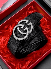 Thumbnail for Men's Leather Belt Metal Alloy Automatic Buckle Brand Luxury Design Waist Belts For Men -, Belts , Drestiny , Australia, Belts, Black, Canada, Gender_Men, Gold, New Zealand, Silver, United Kingdom, United States , Drestiny , www.shopdrestiny.com