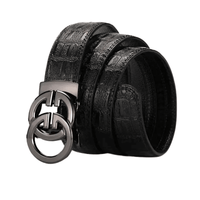 Thumbnail for Men's Leather Belt Metal Alloy Automatic Buckle Brand Luxury Design Waist Belts For Men -, Belts , Drestiny , Australia, Belts, Black, Canada, Gender_Men, Gold, New Zealand, Silver, United Kingdom, United States , Drestiny , www.shopdrestiny.com