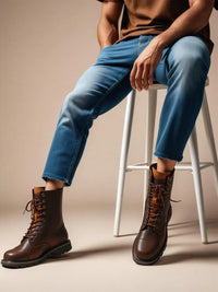 Thumbnail for Men's Leather Hiking Boots - 6 Styles -, Boots , Drestiny , Australia, Black, Boots, Brown, Dark Brown, FR, Khaki, United Kingdom, United States, Work Boots , Drestiny , www.shopdrestiny.com