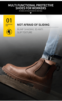 Thumbnail for Men's Leather Work Boots - Indestructible! -, Boots , Drestiny , Australia, Black, Boots, Brown, FR, New Zealand, Saddle Brown, Sienna, United Kingdom, United States, Work Boots , Drestiny , www.shopdrestiny.com