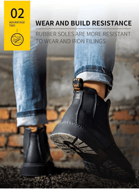 Thumbnail for Men's Leather Work Boots - Indestructible! -, Boots , Drestiny , Australia, Black, Boots, Brown, FR, New Zealand, Saddle Brown, Sienna, United Kingdom, United States, Work Boots , Drestiny , www.shopdrestiny.com